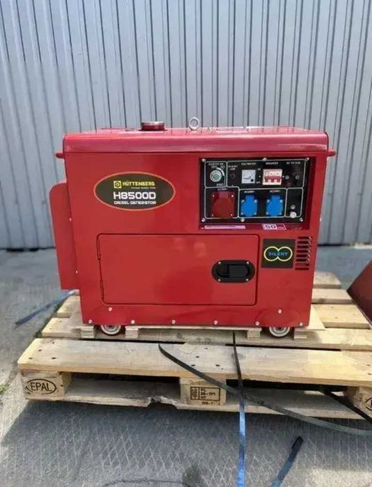 Генератор дизельний HÜTTENBERG 3 фази (220/380В), 6кВт, (H8500D)